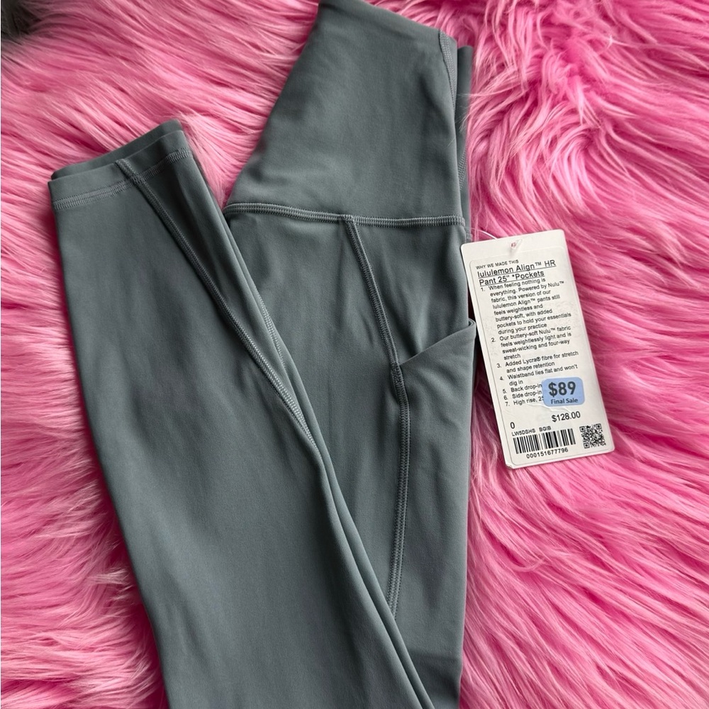 Size 0 lululemon align Leggings 25” pockets
